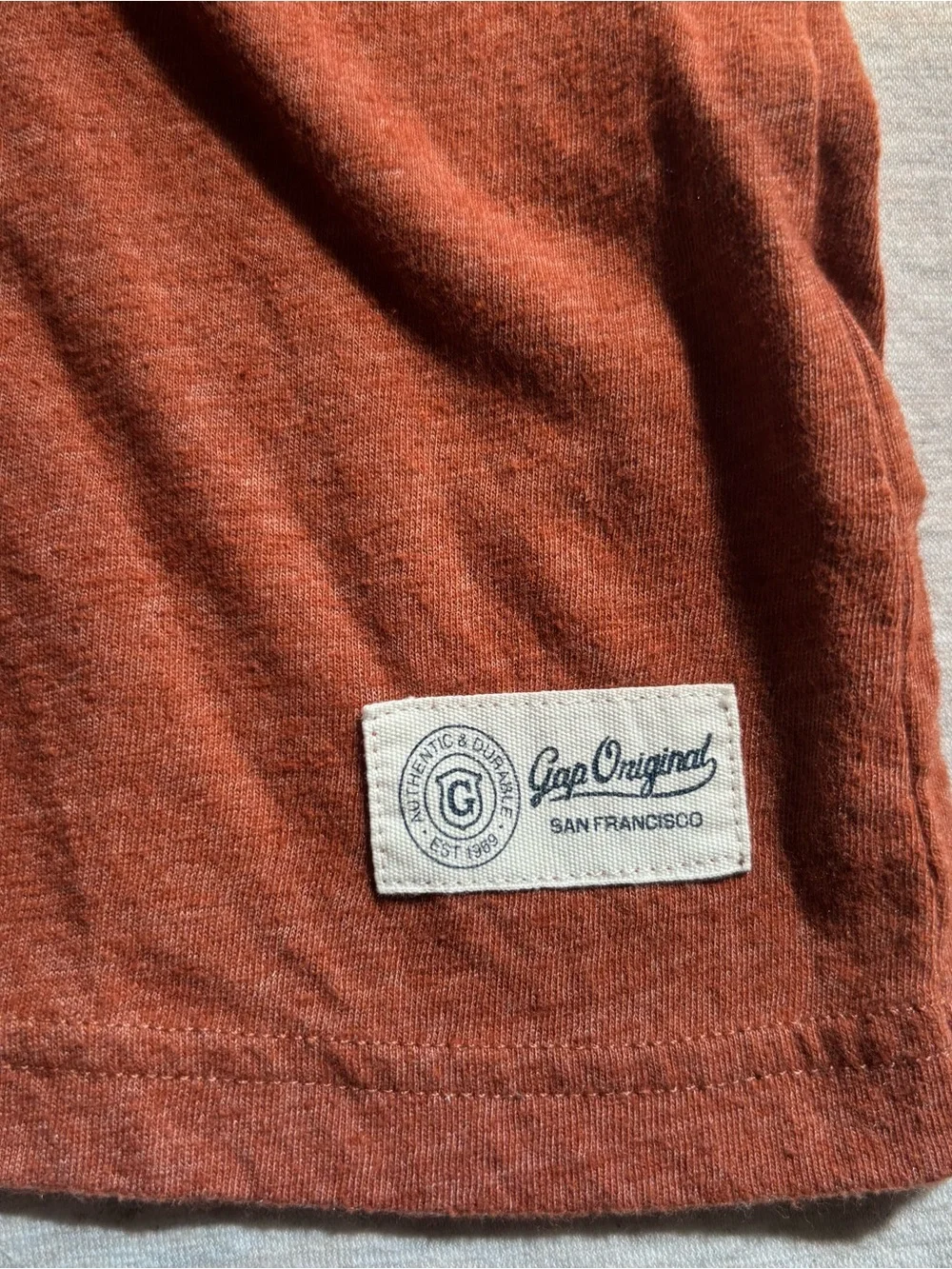 Gap Kids Red Quarter Zip & Rust Henley Shirt Set Size S